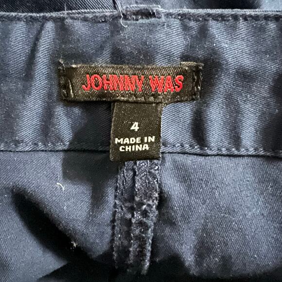 Johnny Was Mila Jogger Pant 4 Women’s Navy - Picture 4 of 5